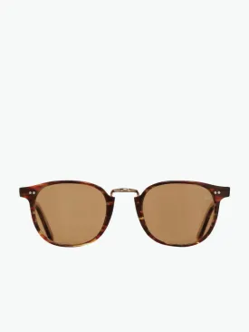 Cutler and Gross Kingsman Round Sunglasses Dark Turtle