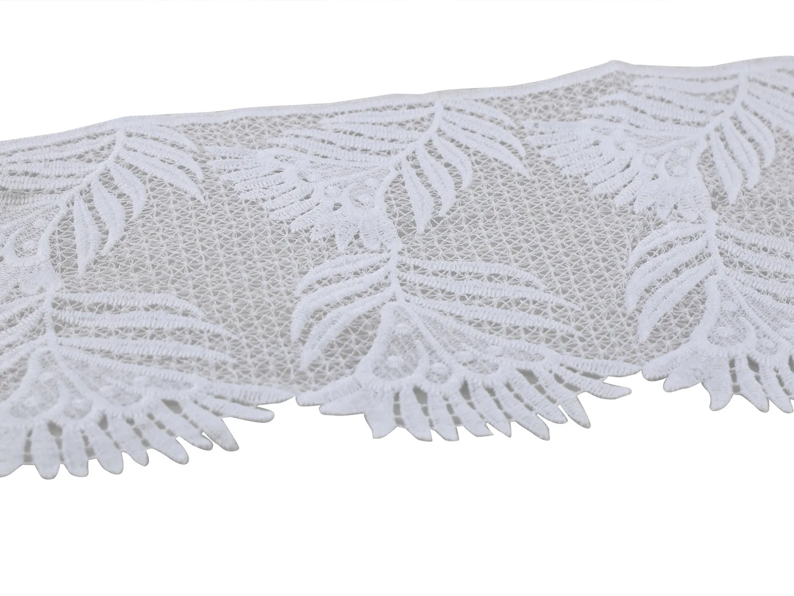 Cutwork Broad White Edging Lace Trim