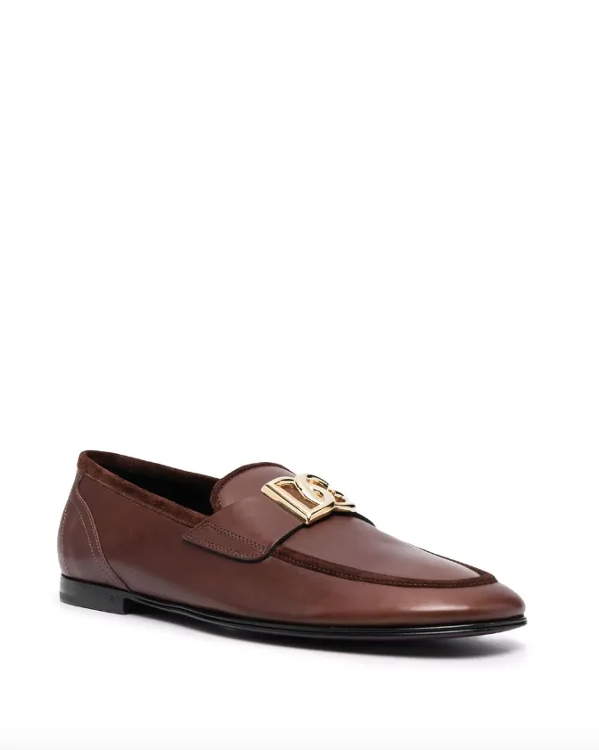 Dolce & Gabbana interlocking DG-plaque loafers