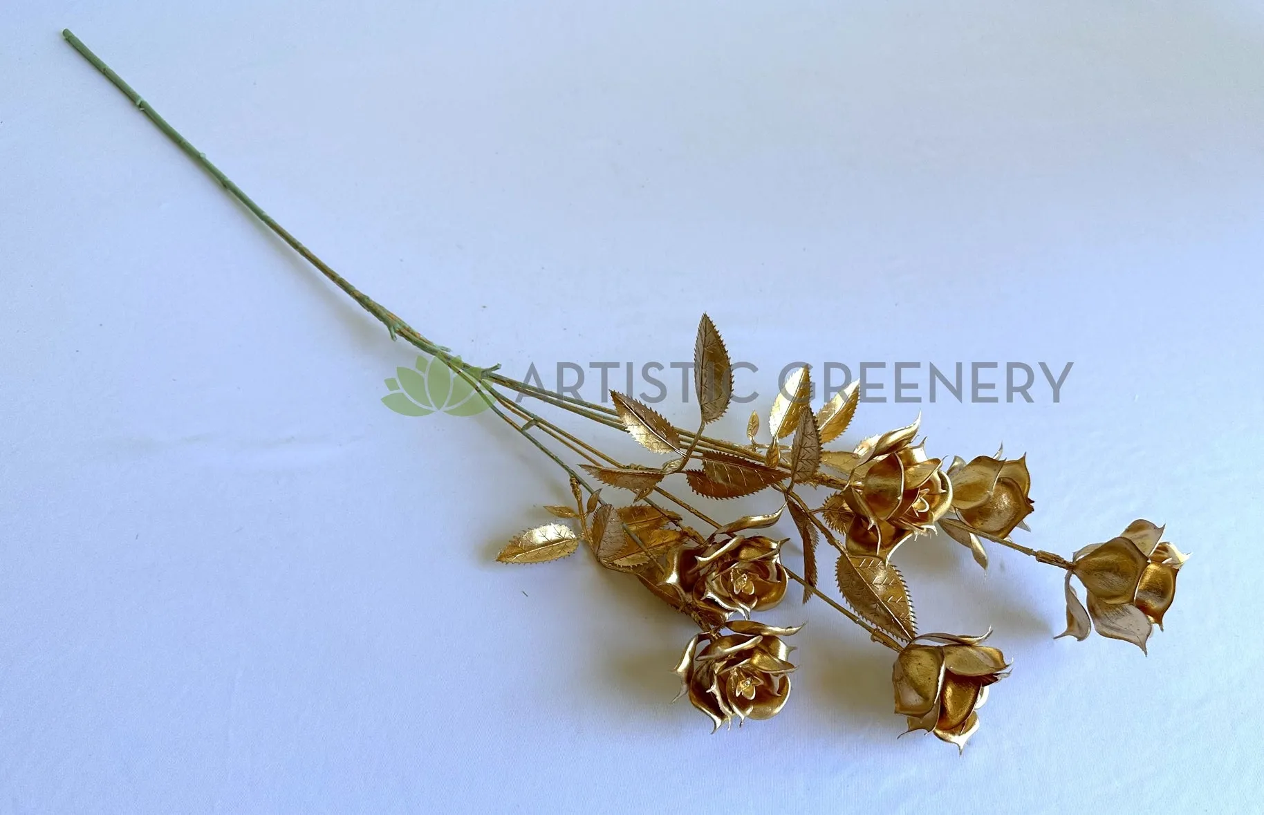 F0389-S90 Gold Rose Spray 86cm