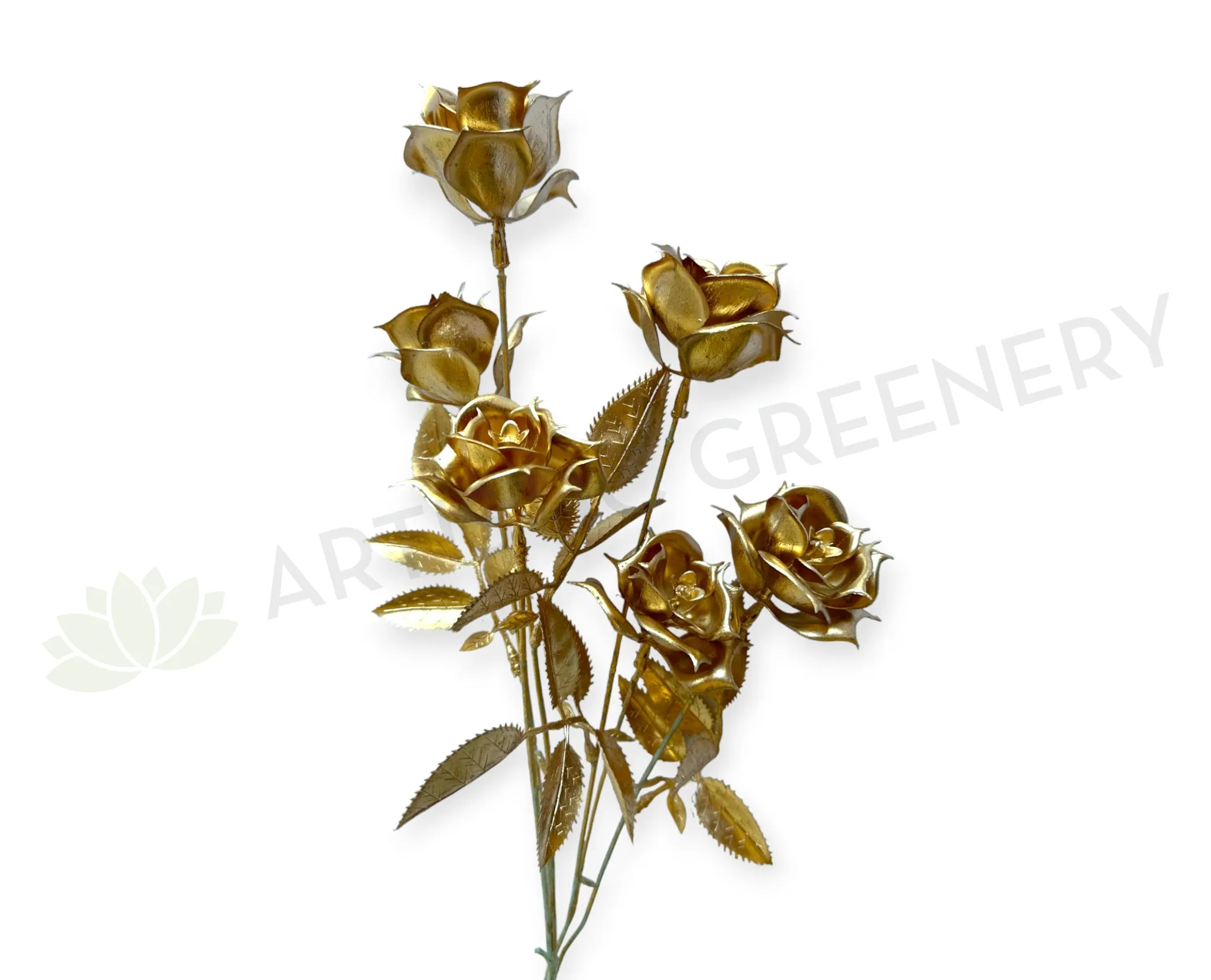 F0389-S90 Gold Rose Spray 86cm