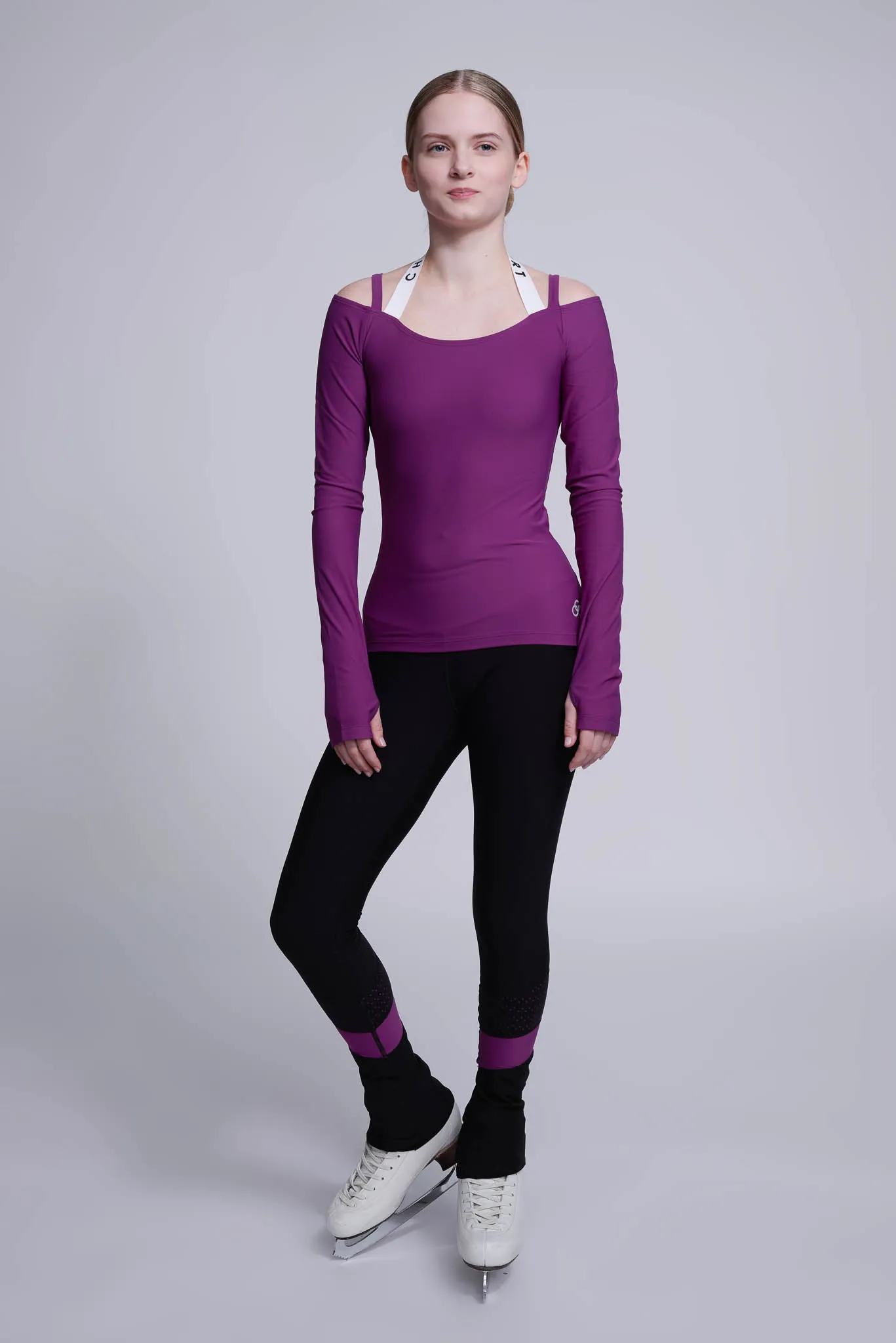 Fearless Long-Sleeve Top in Berry