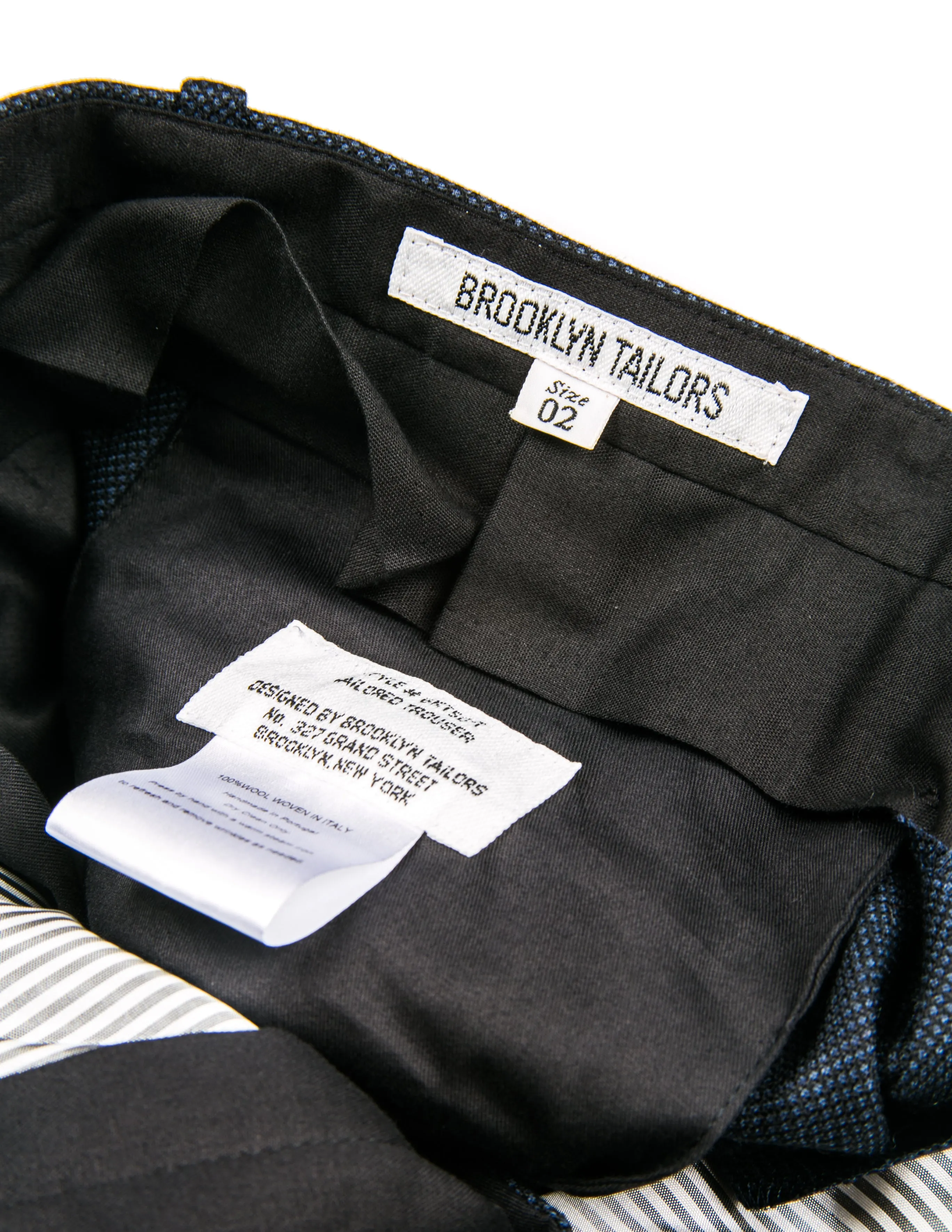 FINAL SALE: BKT50 Tailored Trouser in Birdseye Weave - Navy