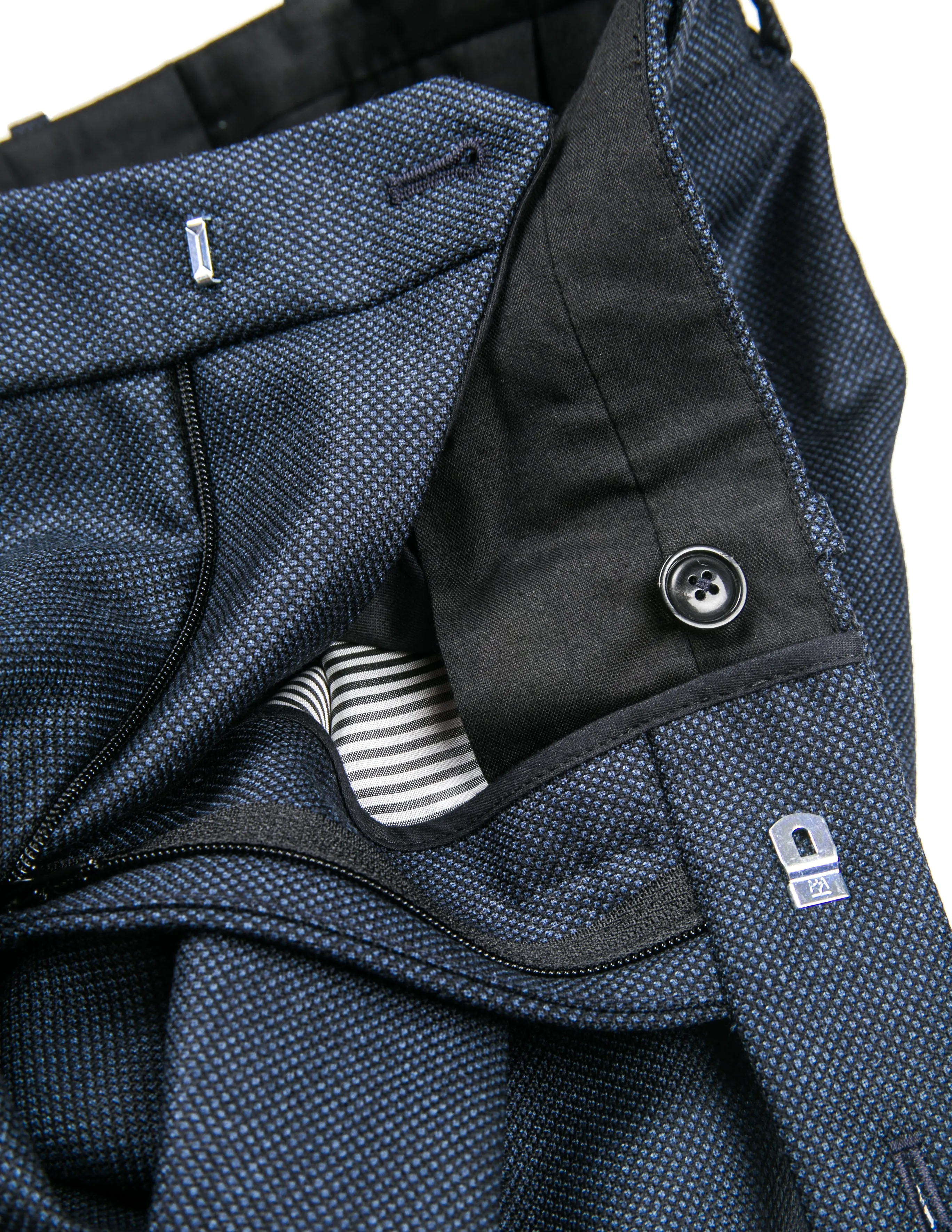 FINAL SALE: BKT50 Tailored Trouser in Birdseye Weave - Navy