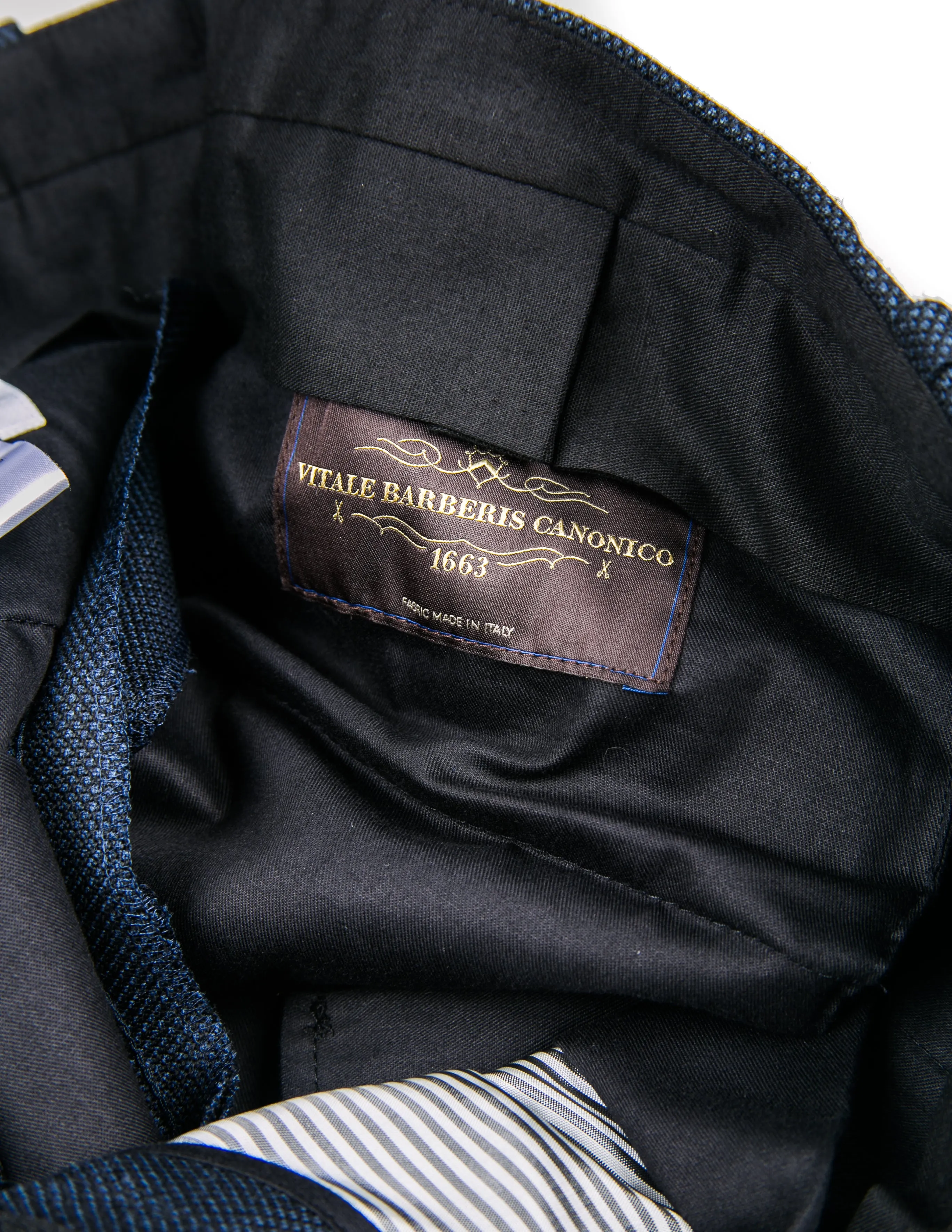 FINAL SALE: BKT50 Tailored Trouser in Birdseye Weave - Navy