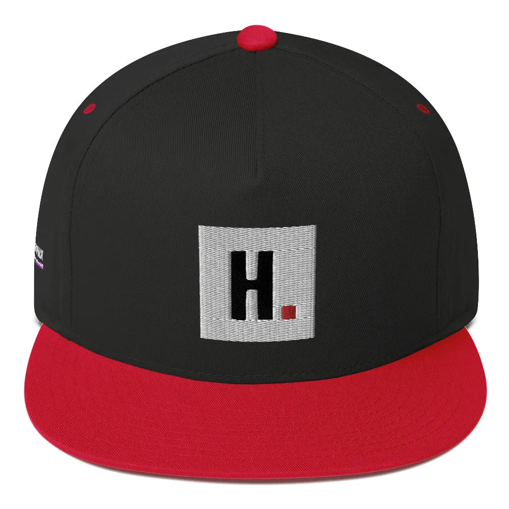 Flat Bill Cap (Black / Red)