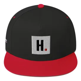 Flat Bill Cap (Black / Red)