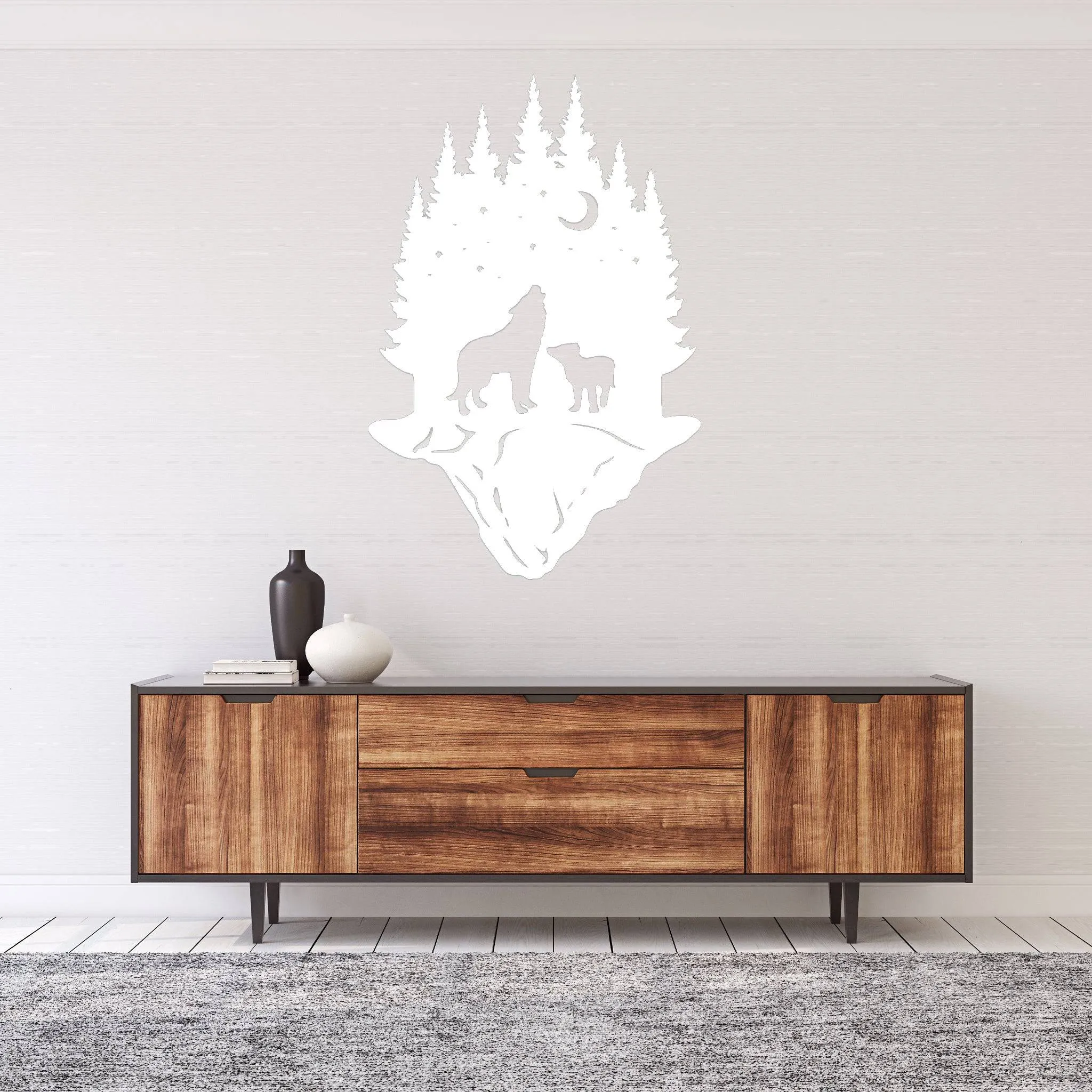 Forest Wolf - Metal Wall Art