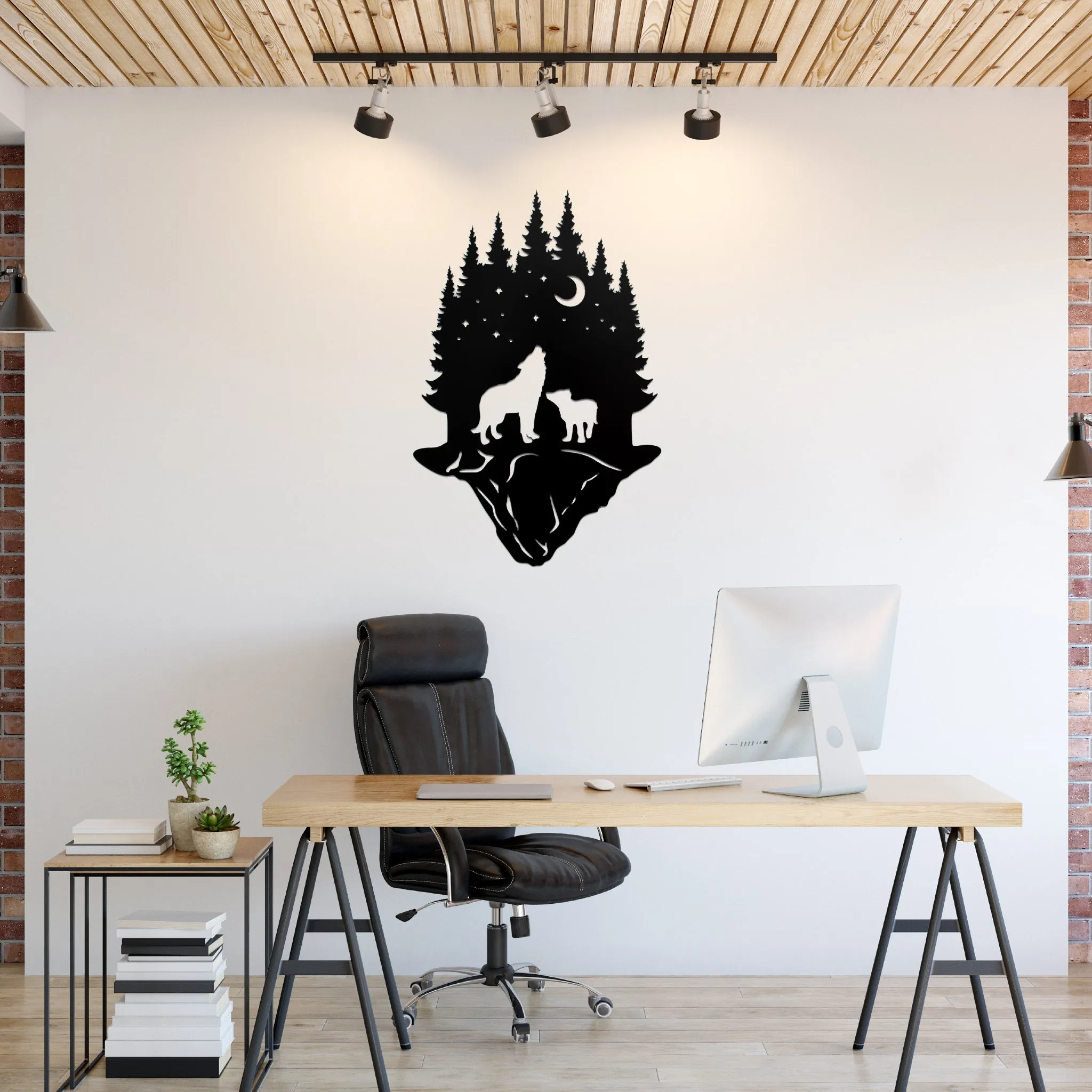 Forest Wolf - Metal Wall Art