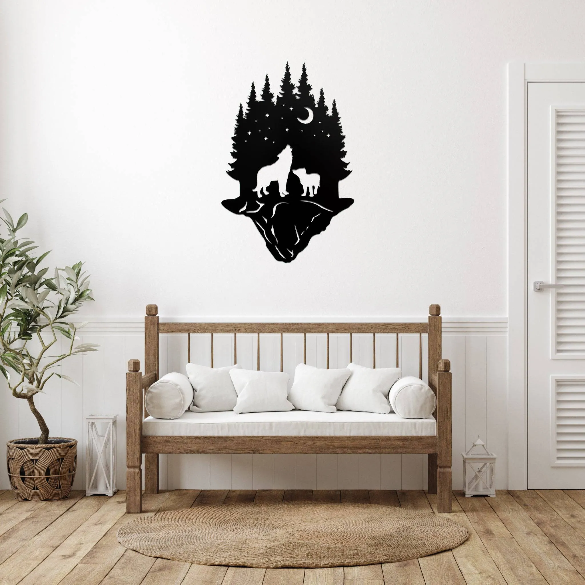 Forest Wolf - Metal Wall Art