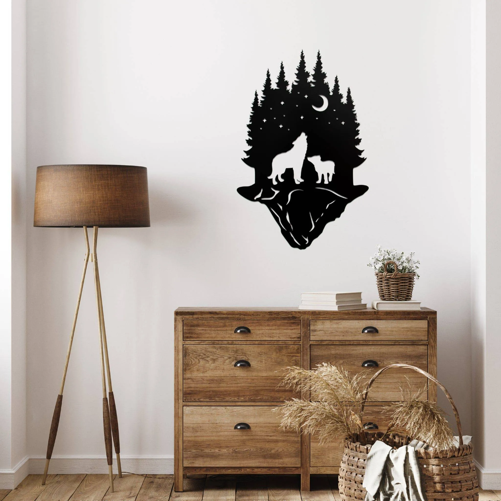 Forest Wolf - Metal Wall Art