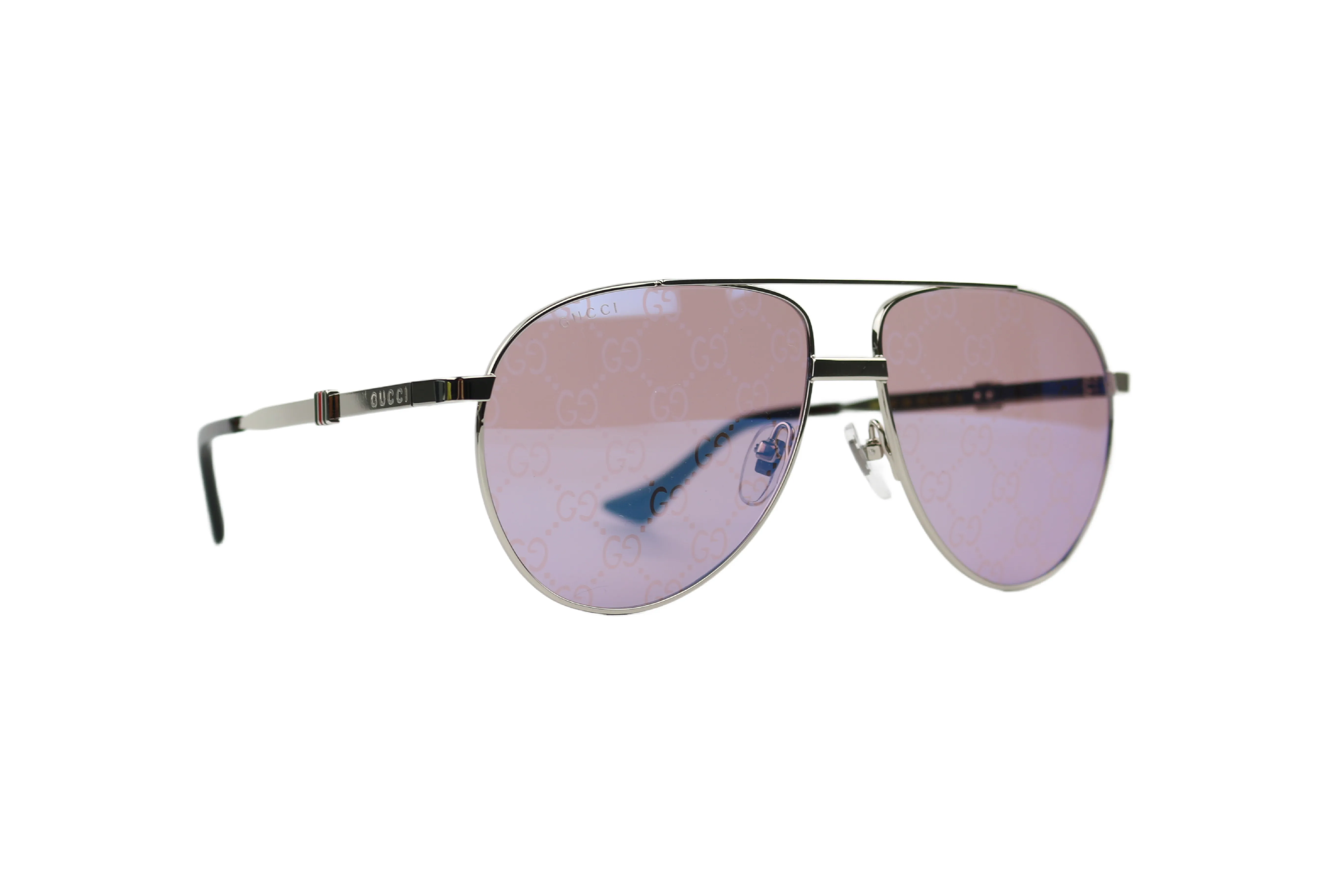 GG Print Mirrored Aviator Sunglasses