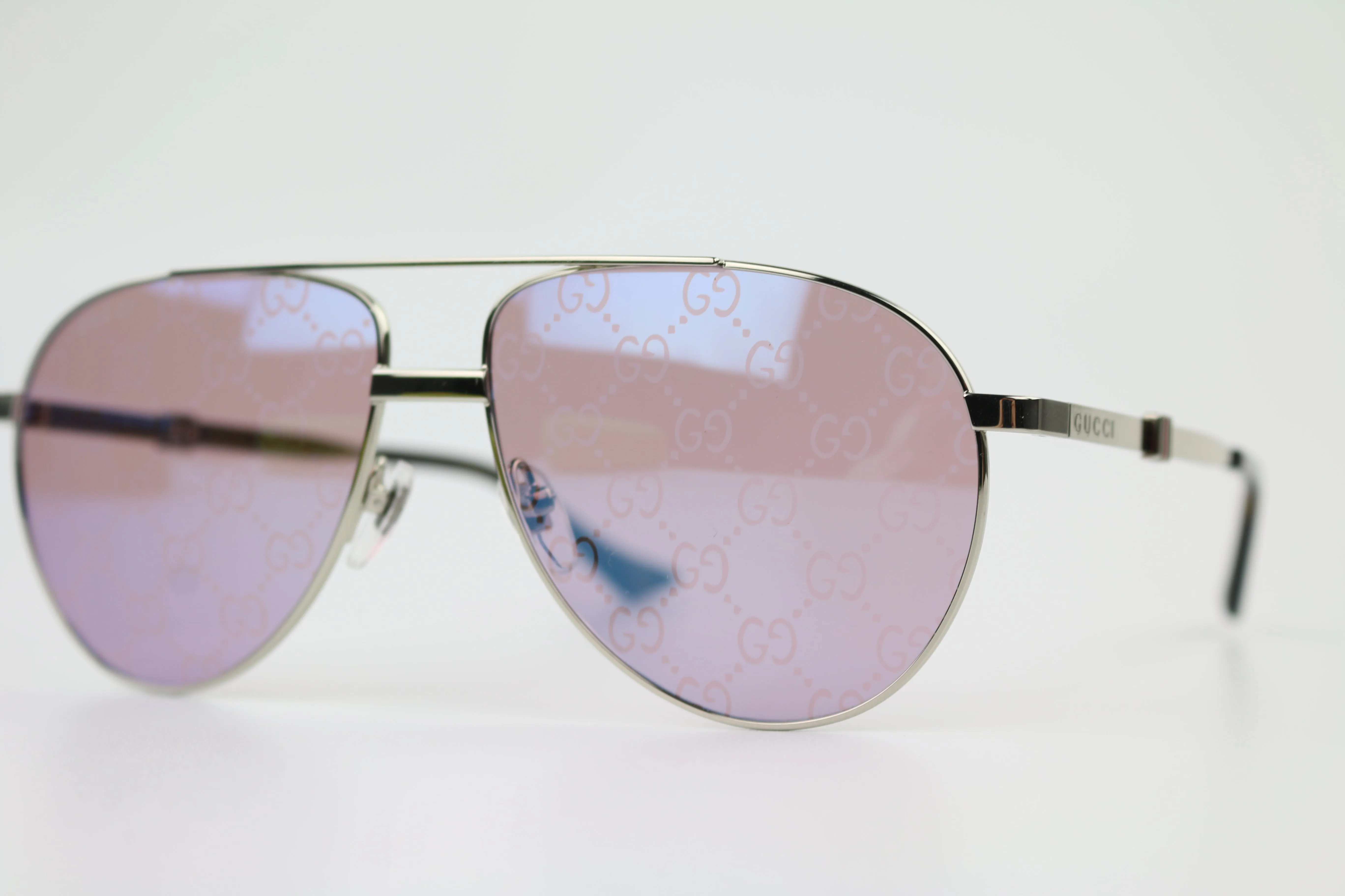 GG Print Mirrored Aviator Sunglasses