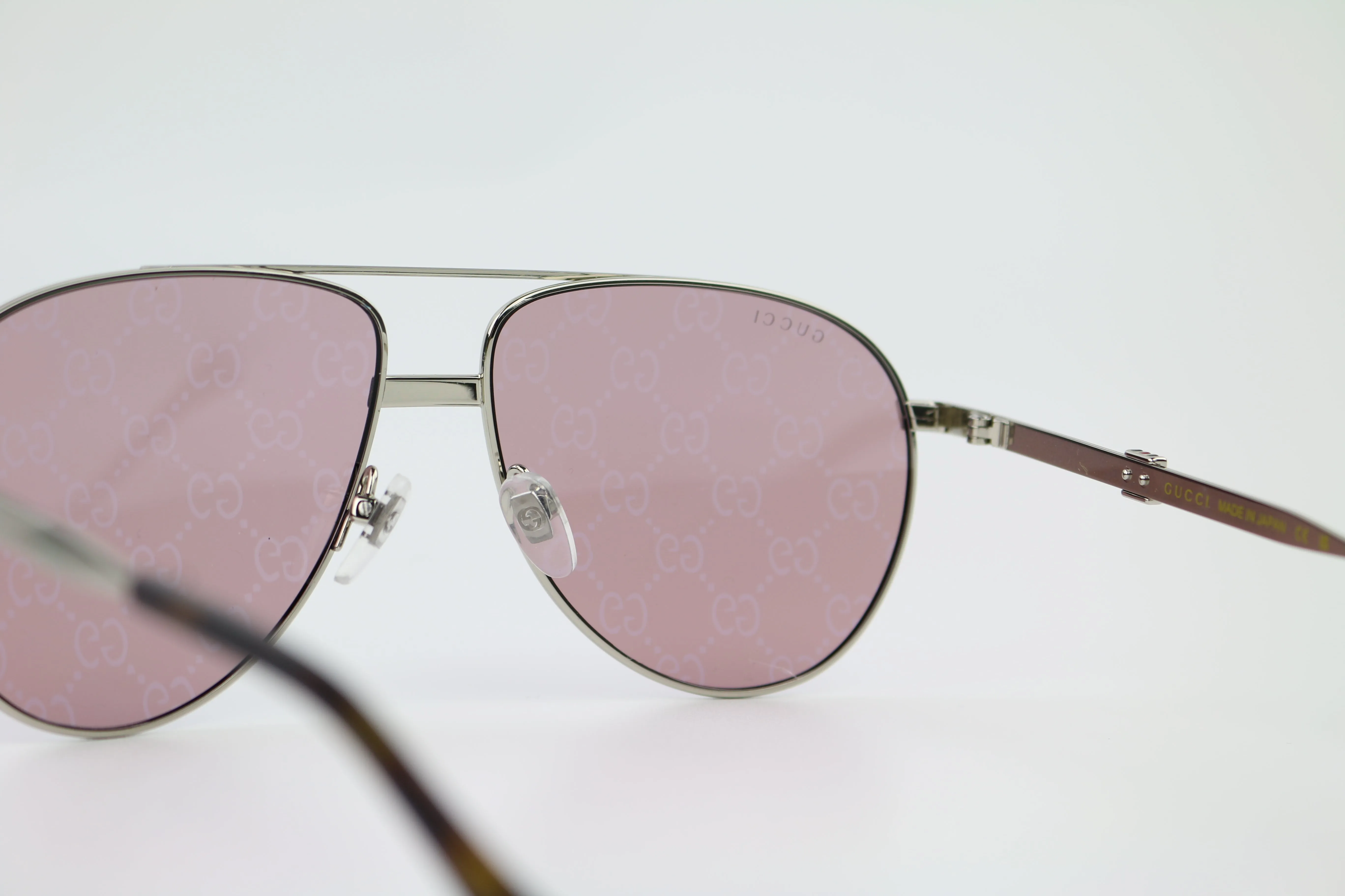 GG Print Mirrored Aviator Sunglasses