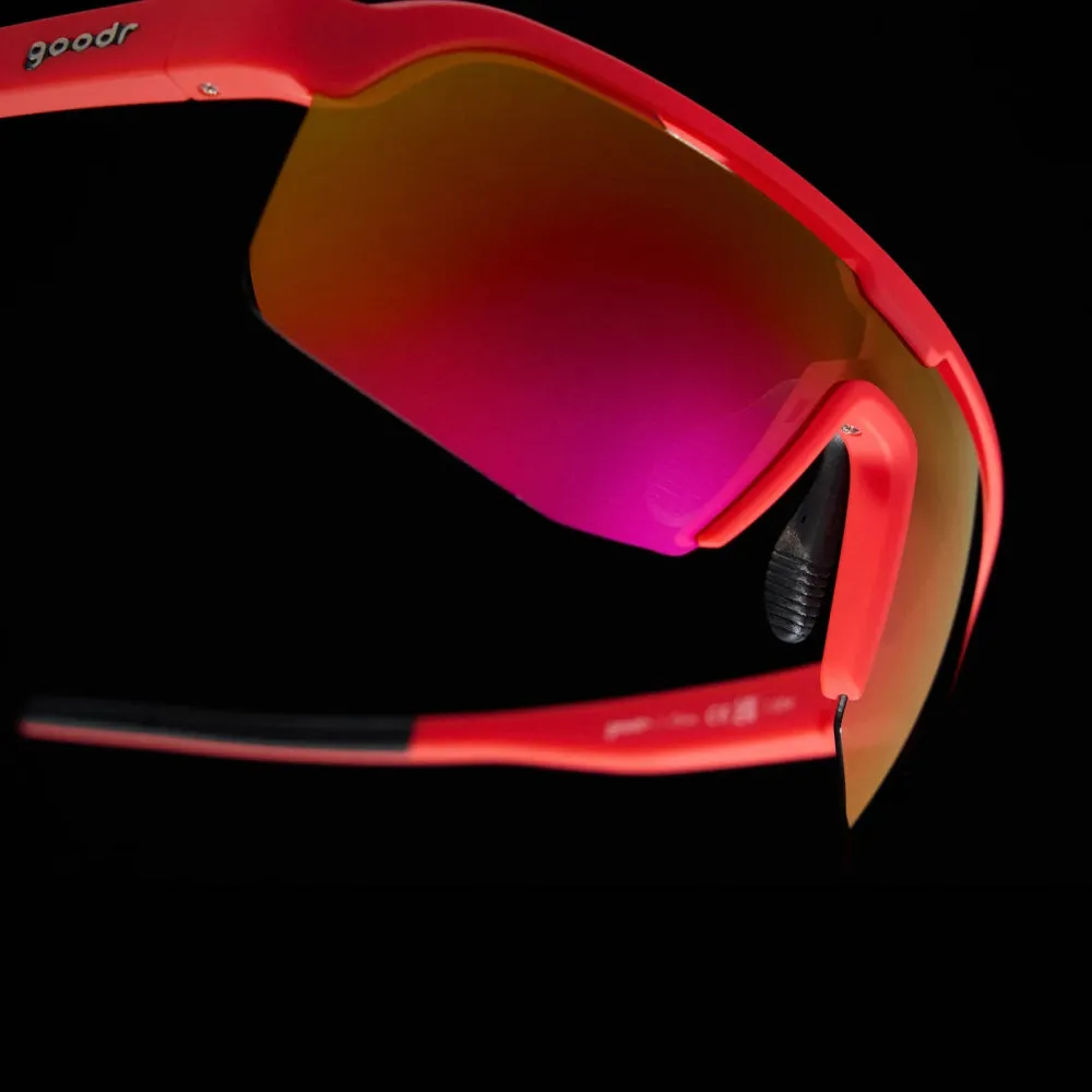 goodr Bolt G Sunglasses - Dante's Shin Splint Inferno