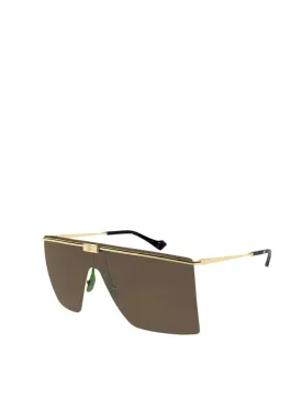 Gucci Eyewear Shield Sunglasses (metal frame)