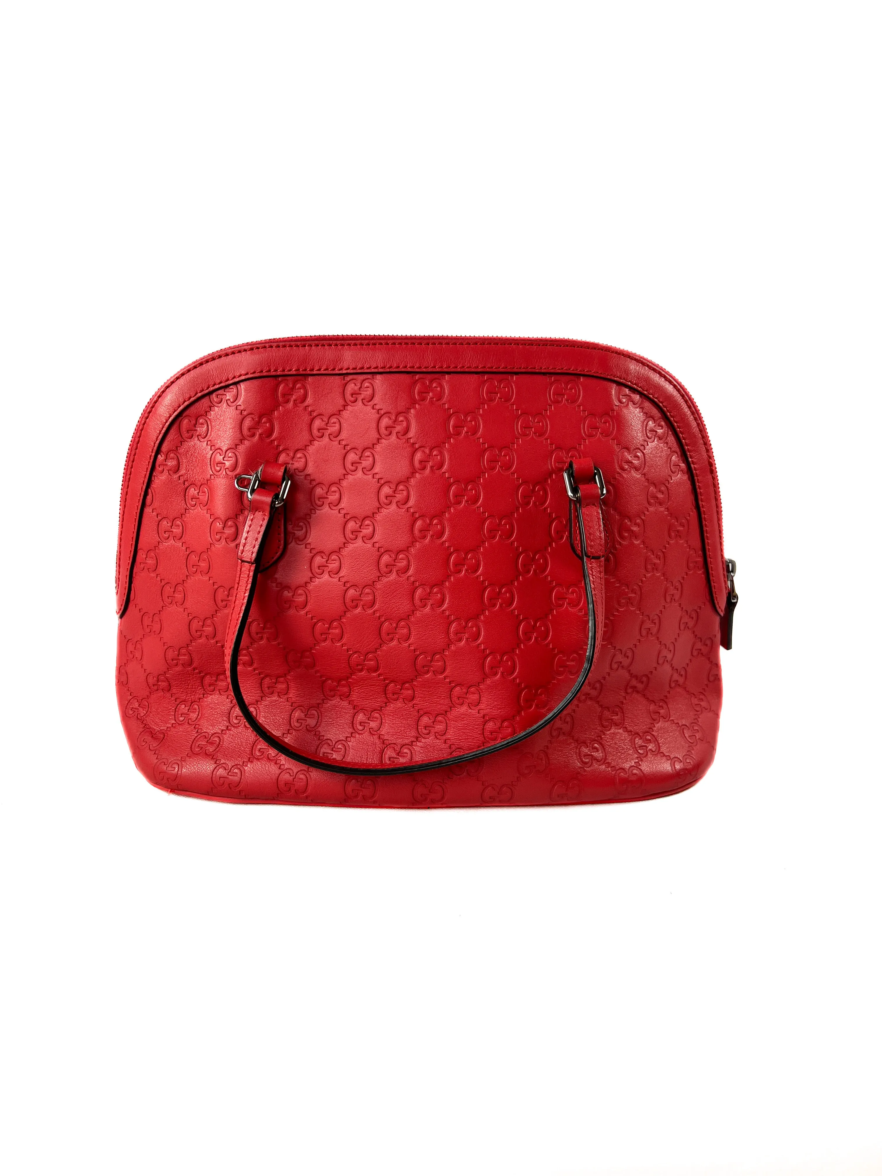 Gucci red Poppy dome bag 420023 493075