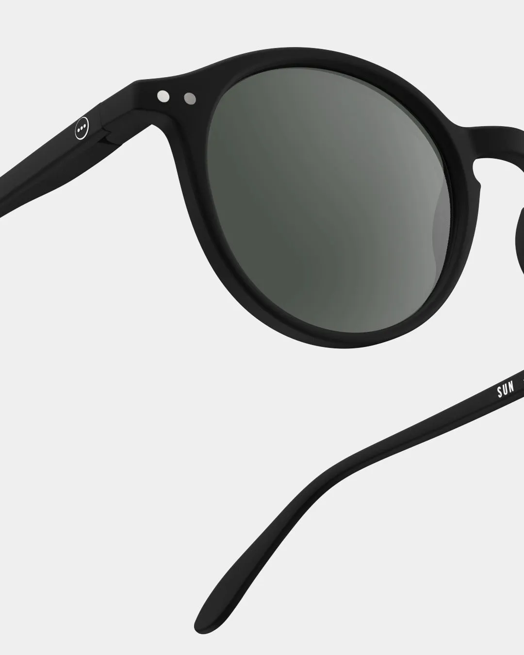 Izipizi Sunglasses #D Soft Grey Lenses - Black