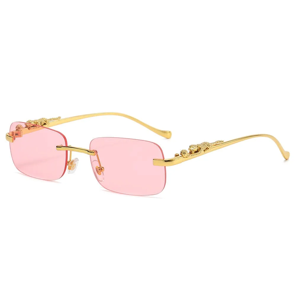 Jaguars X - Gold & Dark Pink Sunglasses