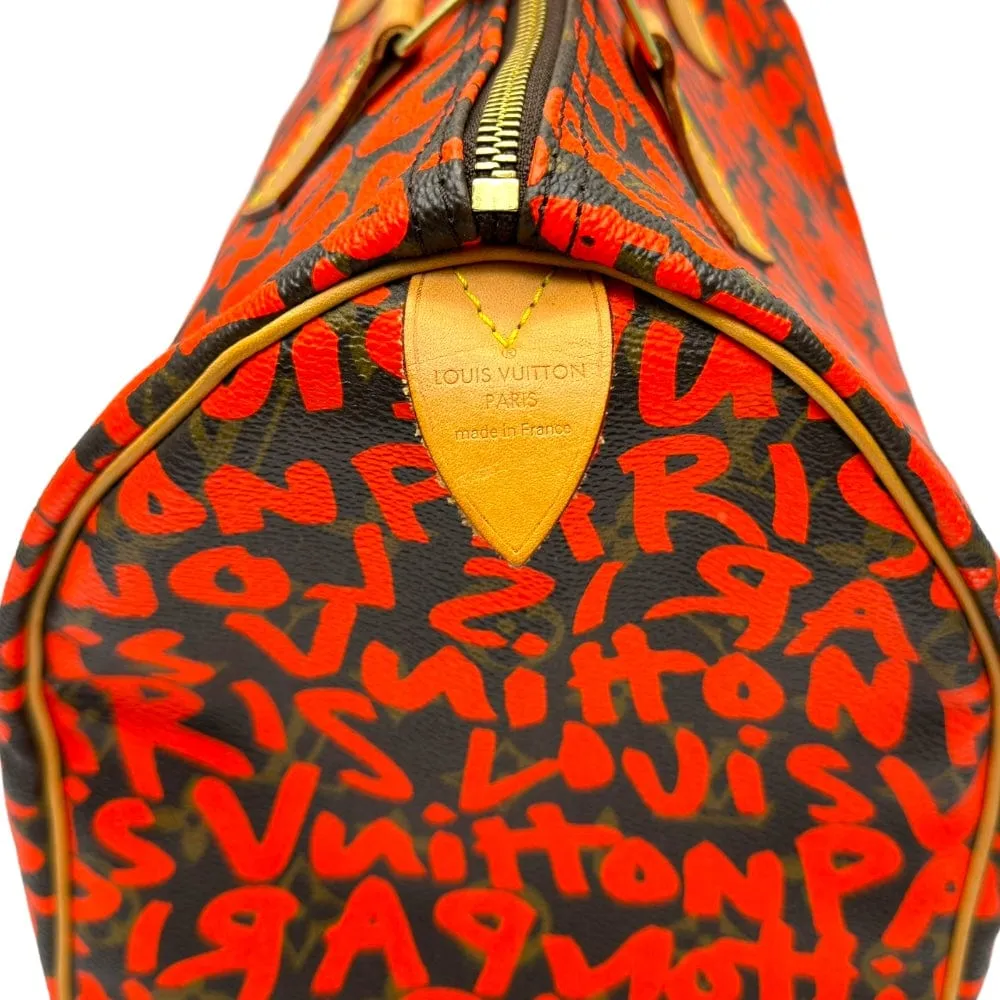 LOUIS VUITTON Stephen Sprouse Monogram Graffiti Speedy 30 - Brown & Orange