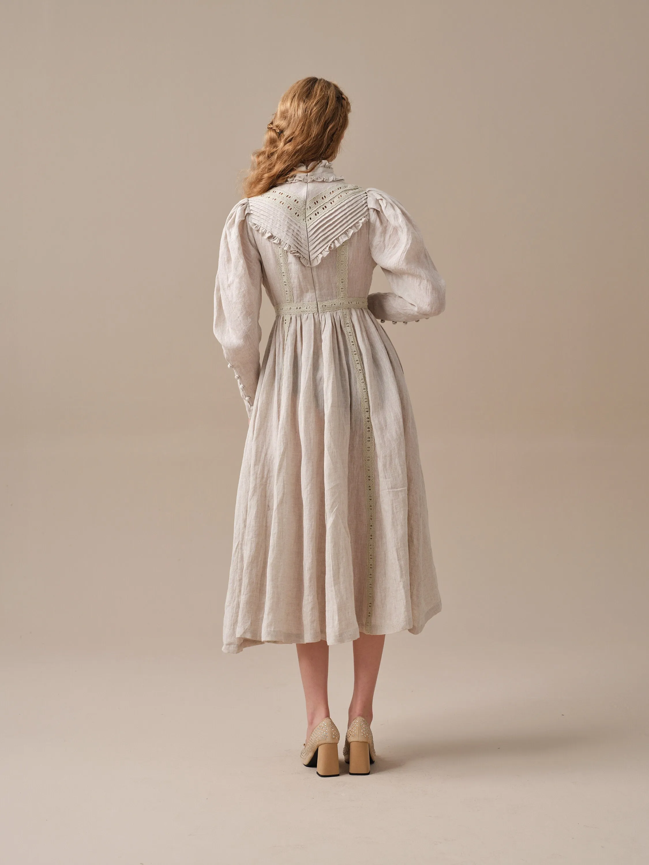 MARY 18 | VINTAGE LINEN DRESS GOWN