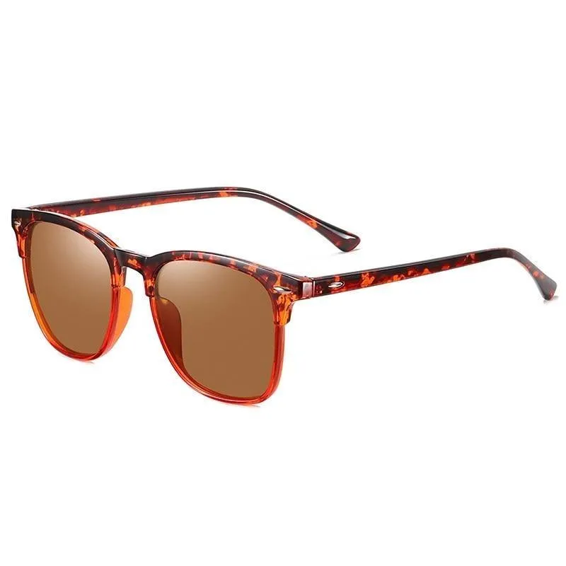 Matteo Polarized Leopard Sunglasses