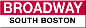 MBTA Red Line Broadway Station Magnet