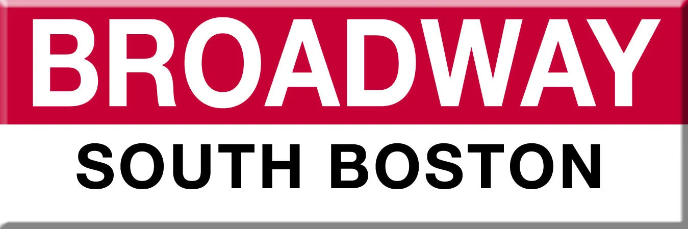 MBTA Red Line Broadway Station Magnet