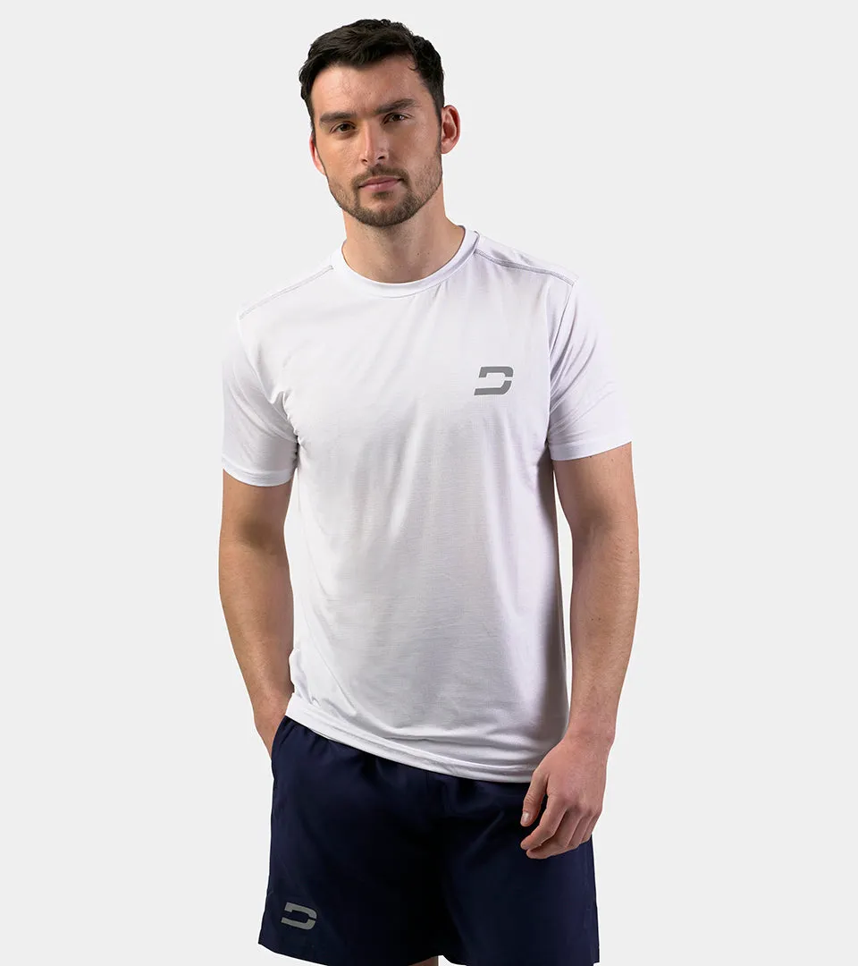 MEN'S FLEK STRETCH SPORTS T-SHIRT - WHITE