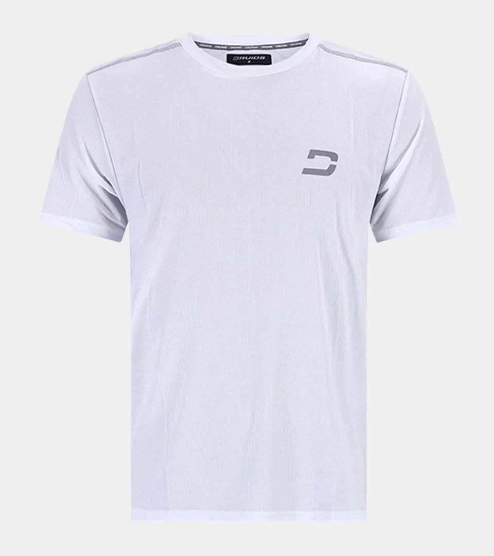 MEN'S FLEK STRETCH SPORTS T-SHIRT - WHITE