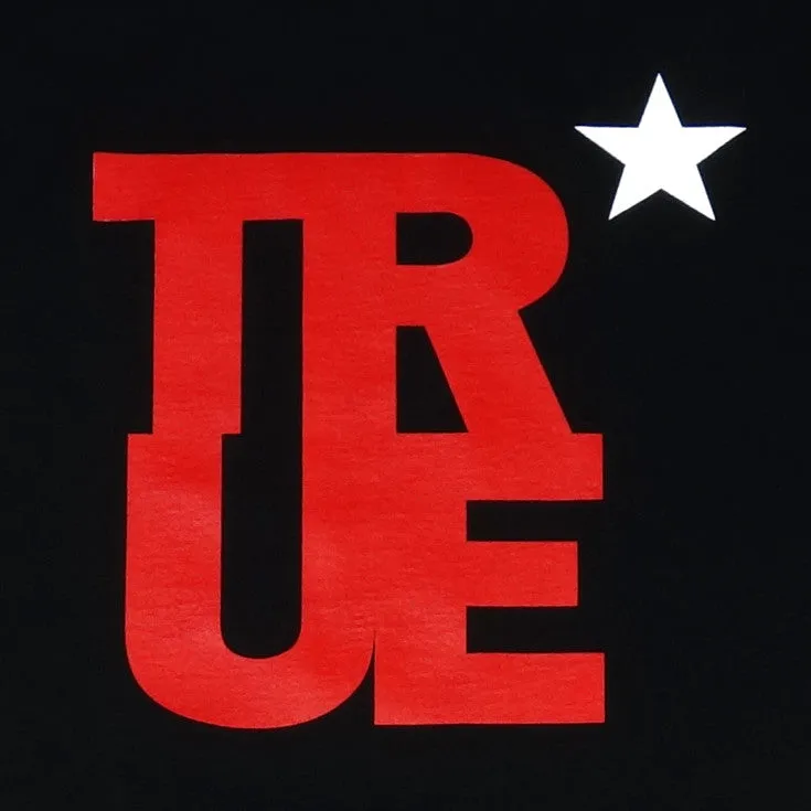 Mens True Logo Star T-Shirt Black/Red