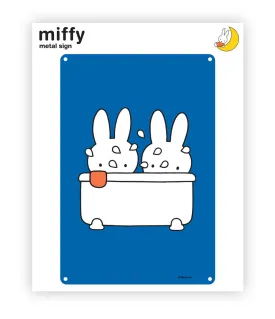 Miffy bath Metal Sign