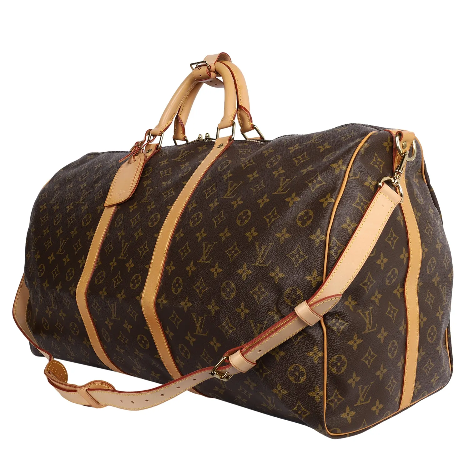 Monogram Keepall 60 Bandouliere Duffle (Authentic Pre-Owned)