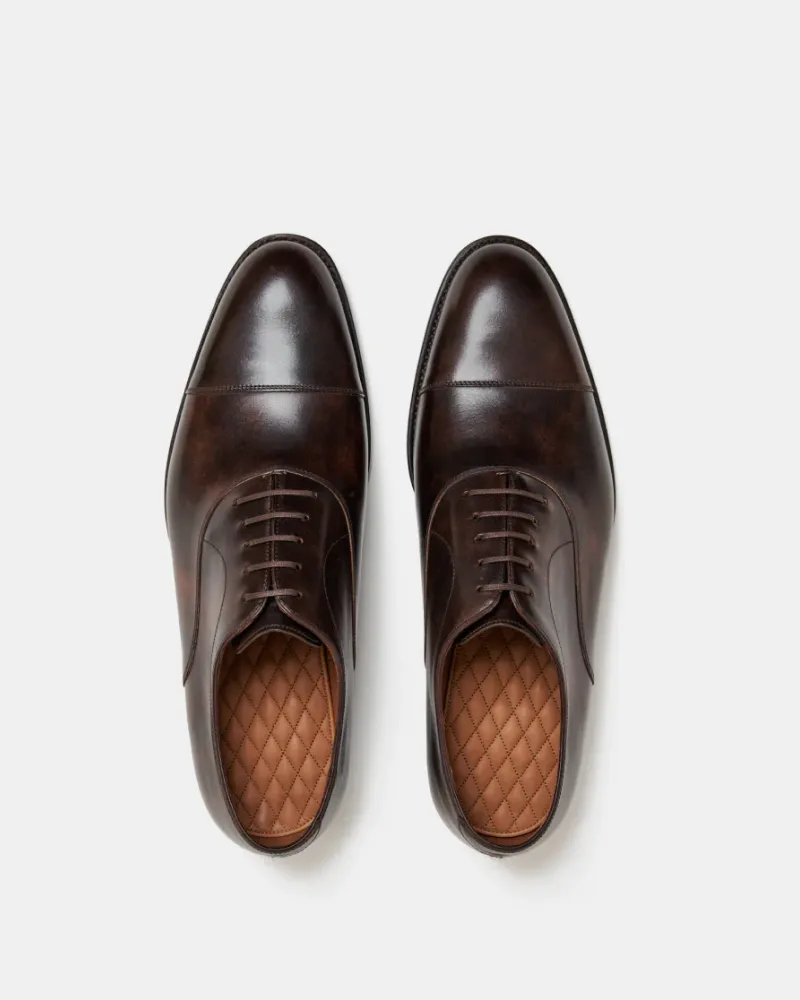 Museum Brown Cap Toe Oxford Dress Shoe