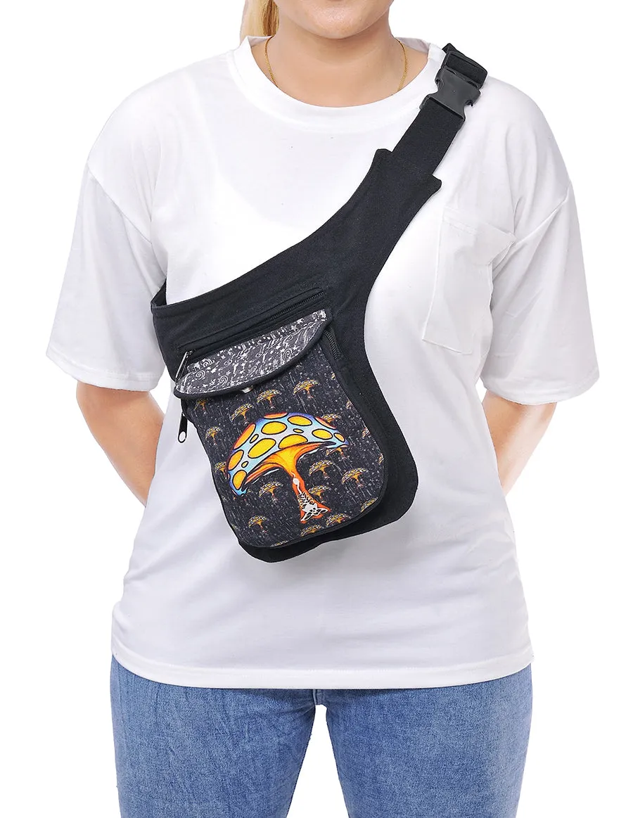 Mushroom Printed Fanny Pack