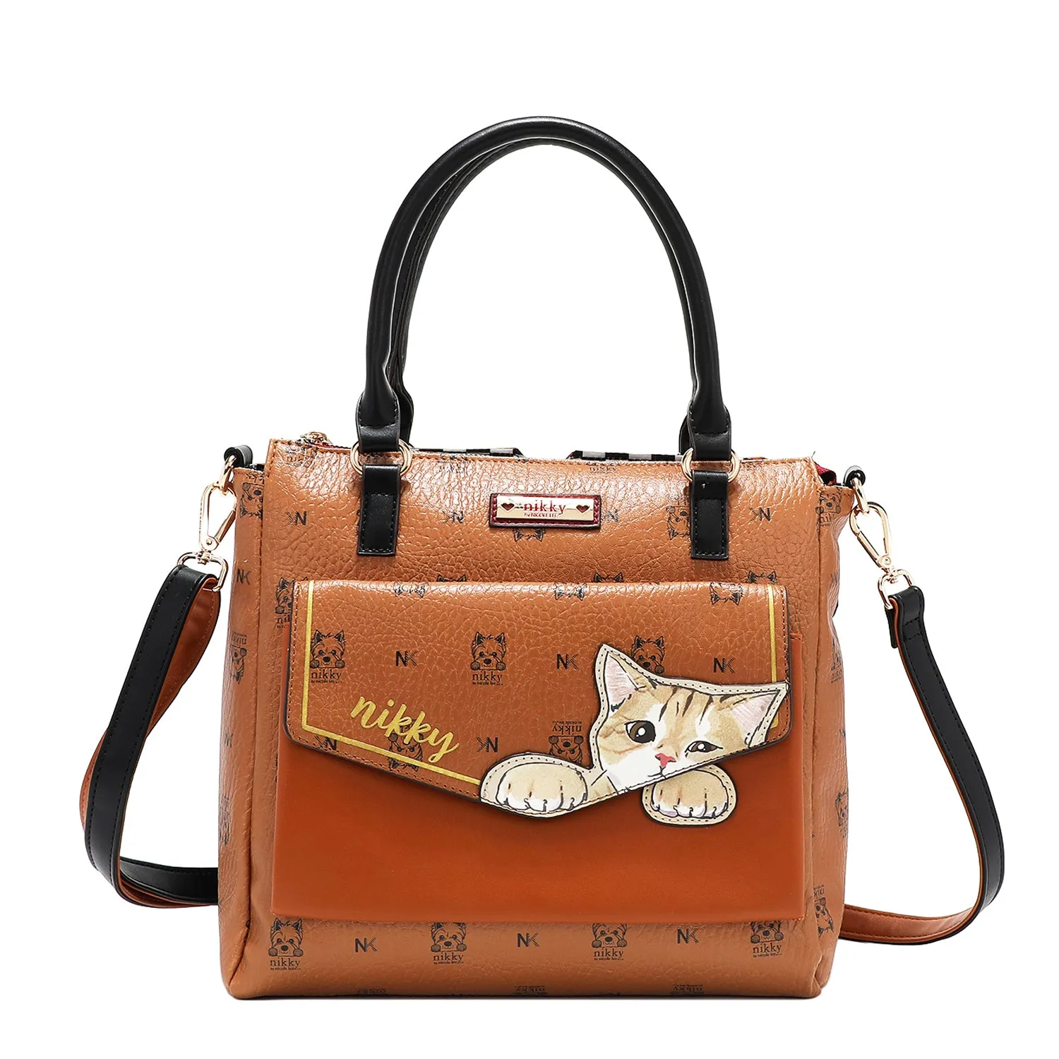 NIKKY FINDS MEOW SATCHEL BAG