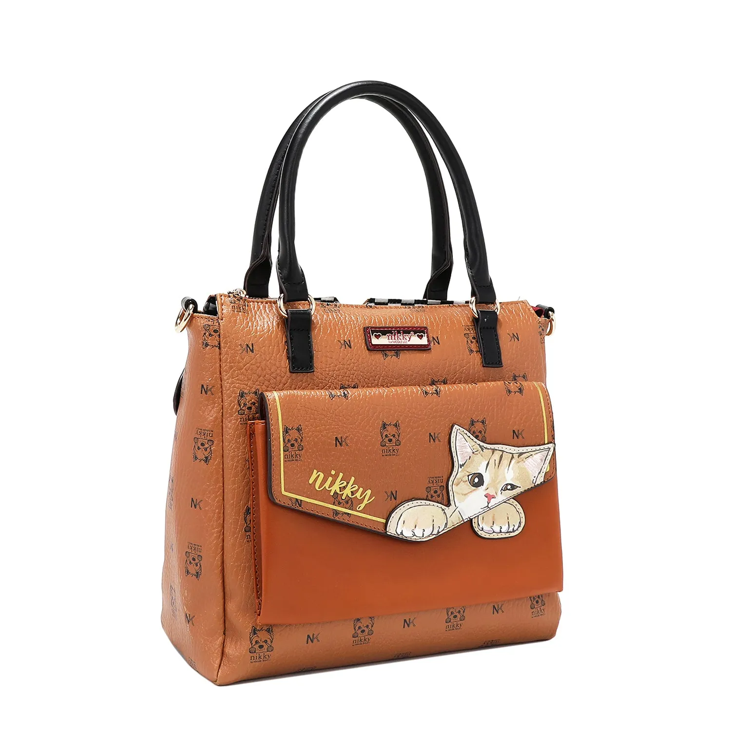 NIKKY FINDS MEOW SATCHEL BAG