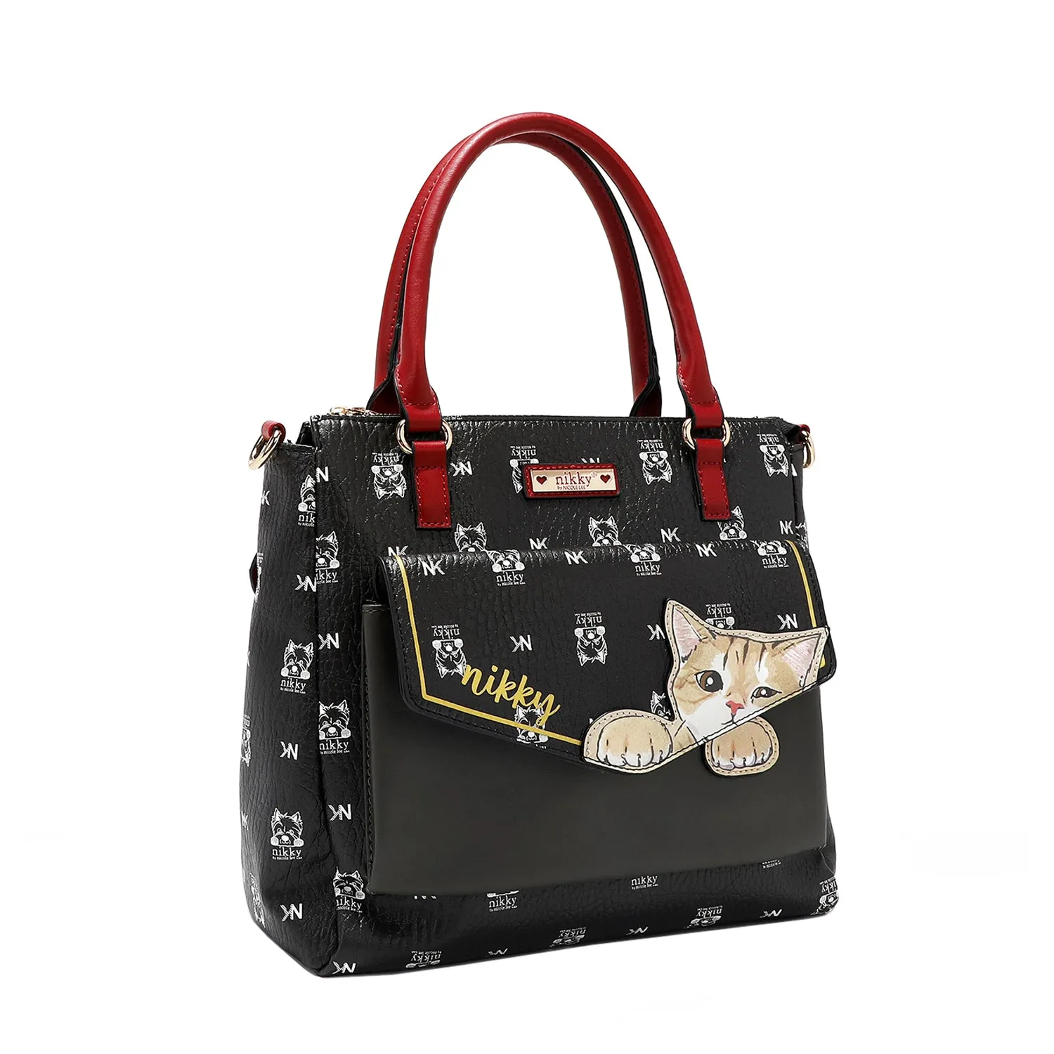 NIKKY FINDS MEOW SATCHEL BAG