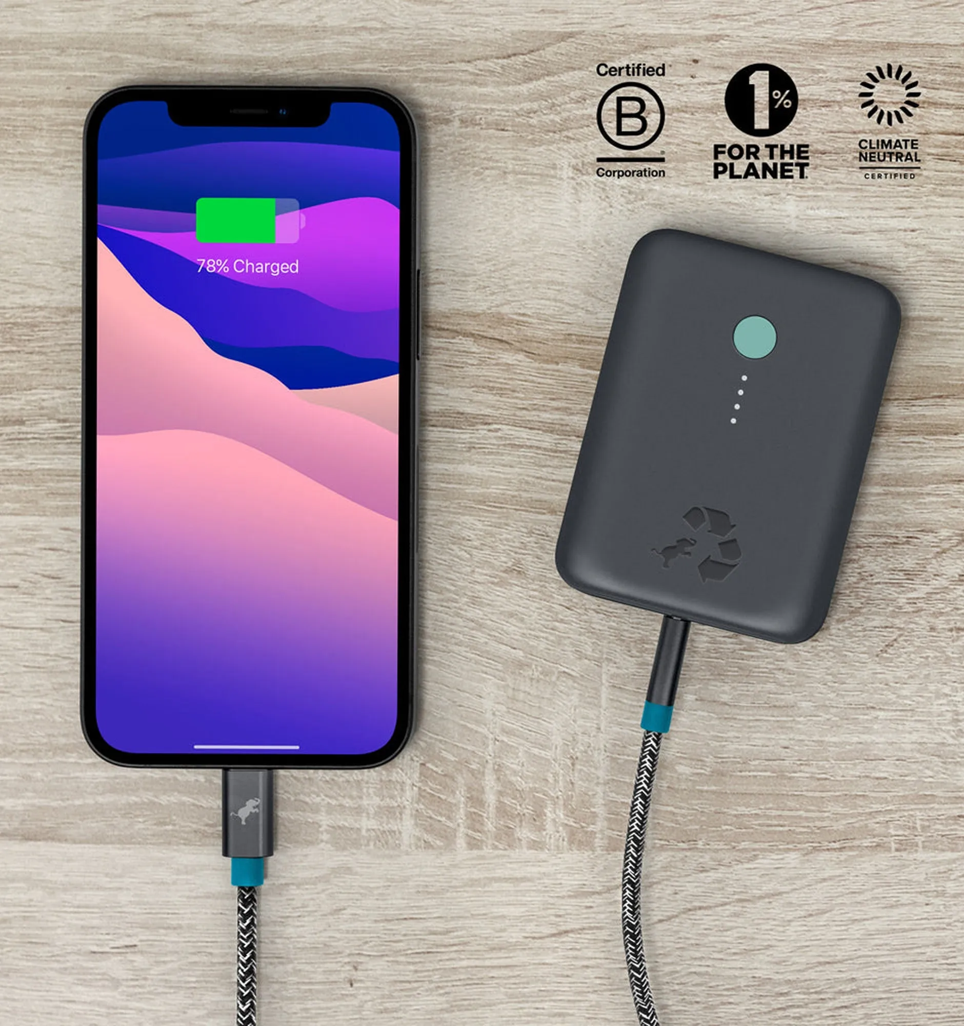 Nimble PowerKnit USB-A to USB-C - 1.8m