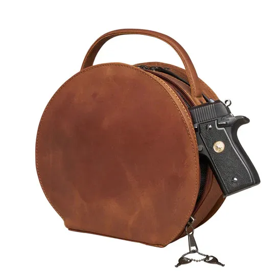 Oaklee Leather Concealed Carry Cantina Purse with Crossbody Strap