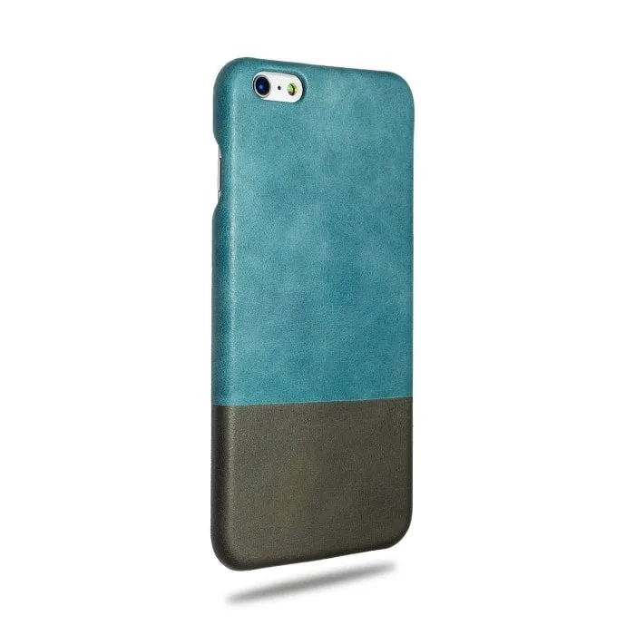 Ocean Blue & Pebble Grey iPhone 6 Plus / iPhone 6s Plus Leather Case