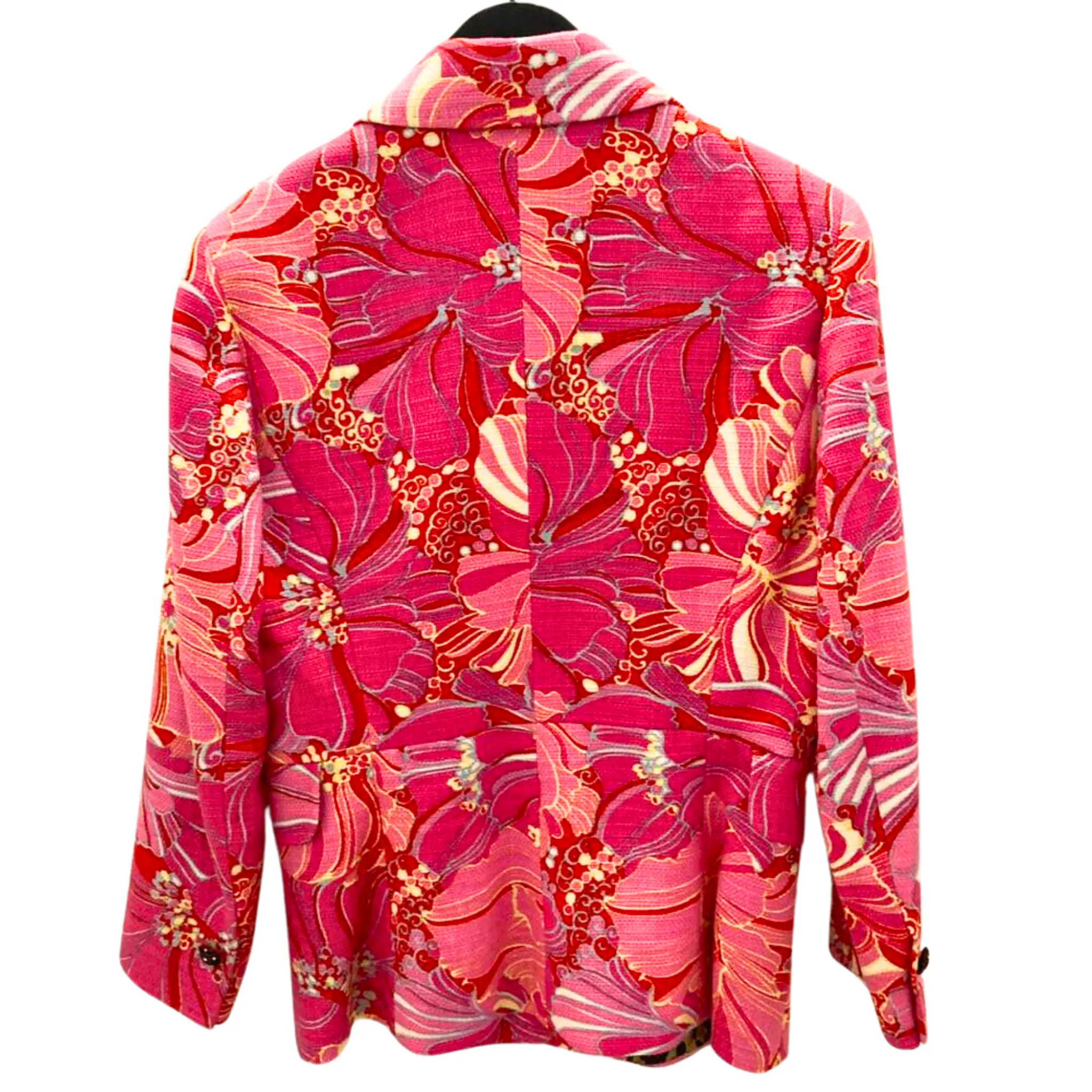 Pink Peony Printed Jacket (Pre-loved)