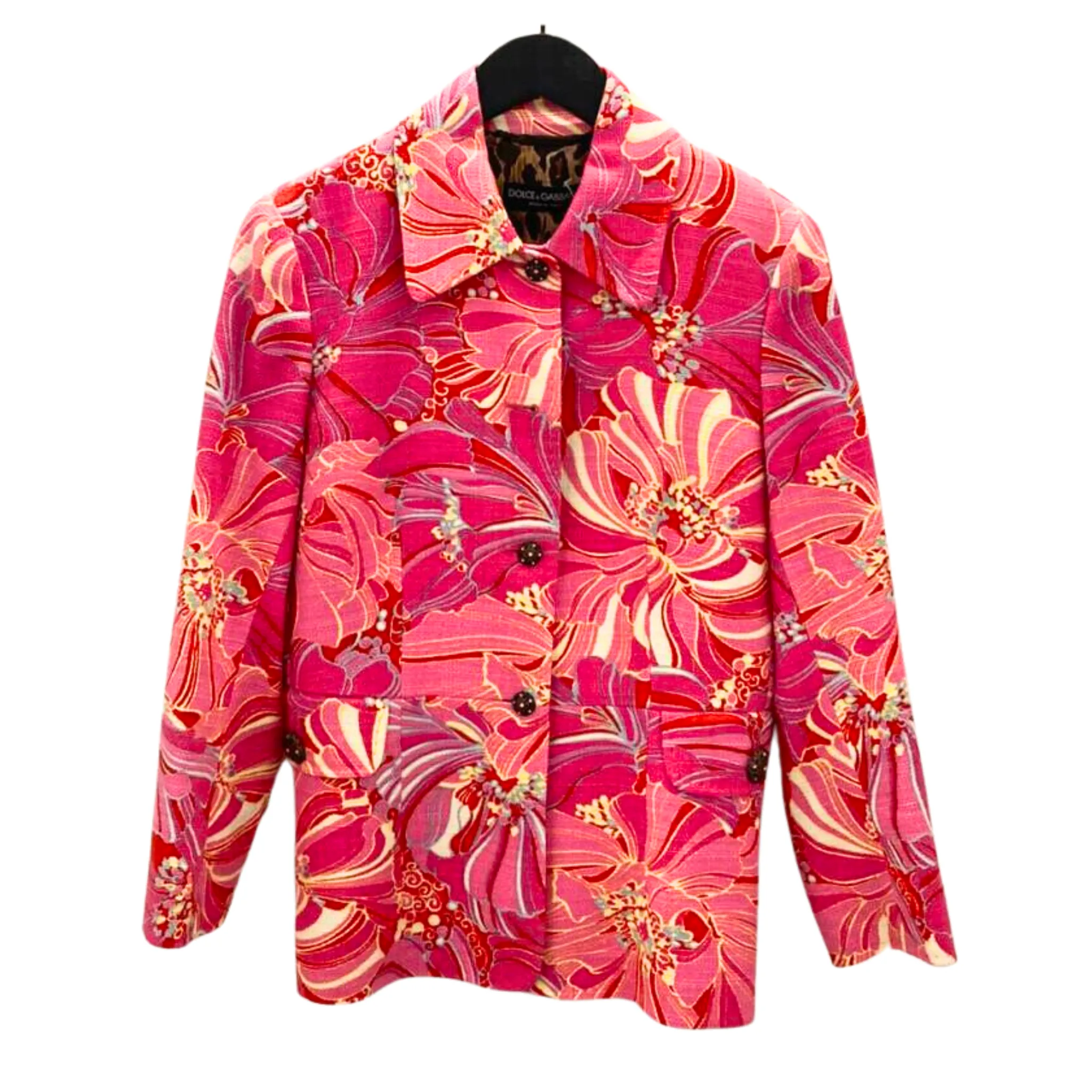 Pink Peony Printed Jacket (Pre-loved)