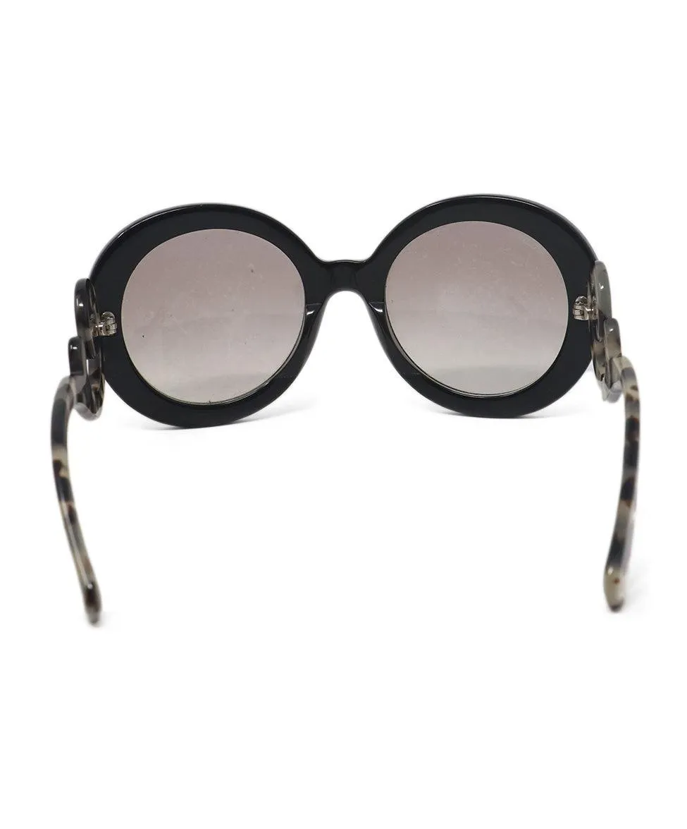 Prada Black Sunglasses w/ Tortoise Trim