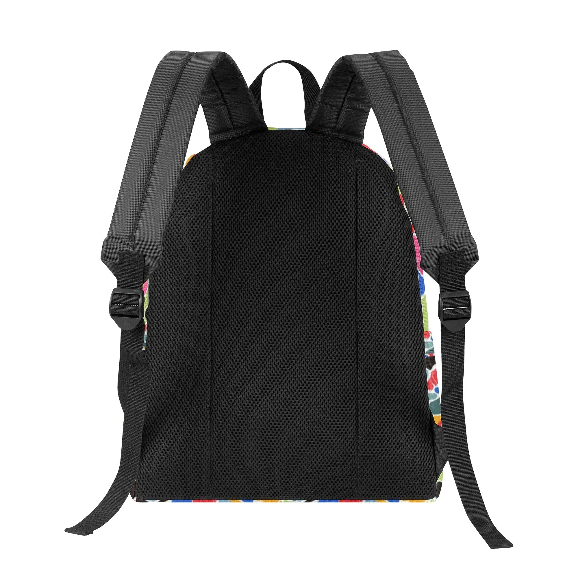 Printed   Embroidered Multi Color Camo Backpack