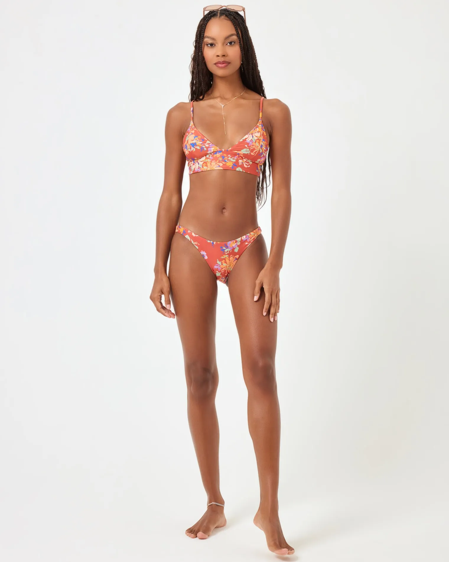 Printed Winnie Bikini Top - First Bloom