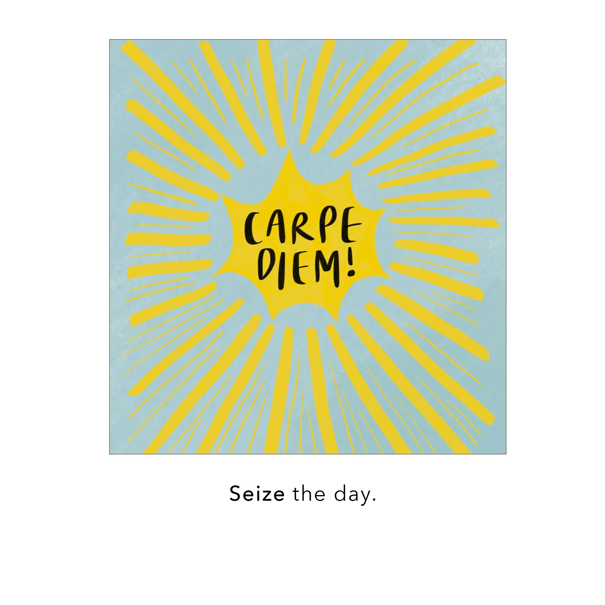 "Carpe Diem" Necklace in Gold, Small