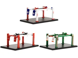 "Four-Post Lifts" Set of 3 pieces Series 5 1/64 Diecast Models by Greenlight