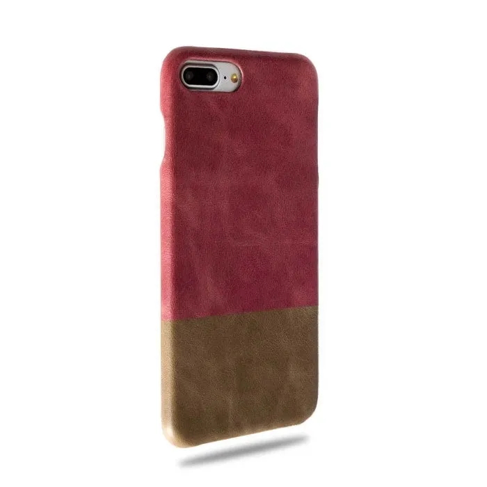 Rosewood Pink & Sage Green iPhone 8 Plus / iPhone 7 Plus Leather Case