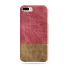 Rosewood Pink & Sage Green iPhone 8 Plus / iPhone 7 Plus Leather Case